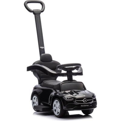 Lean Toys Detské odrážadlo autíčko Mercedes 3v1 - čierne