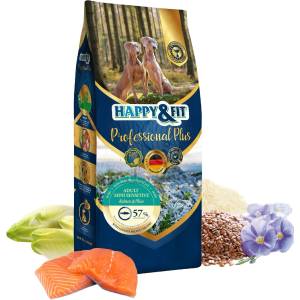 Happy&Fit Professional Plus Adult Mini Sensitive суха храна за кучета - сьомга, ориз 18 кг