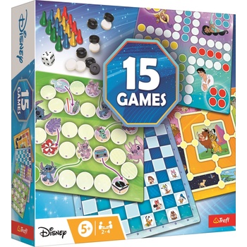 Trefl Настолна игра 15 в 1 - Disney - Детска (02583)