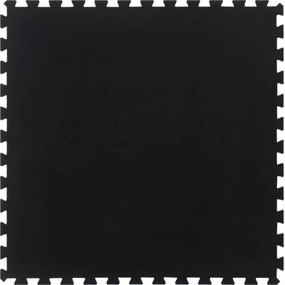 vidaXL Гумена подова плочка черна 12 мм 100x100 см (155673)