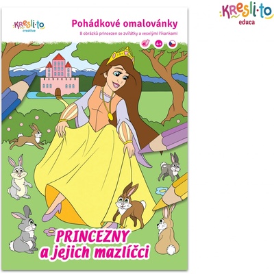 Princezny a jejich mazlíčci Pohádkové omalovánky