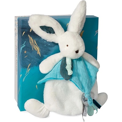 Doudou et Compagnie Paris plyšový králíček s muchláčkem 25 cm modrá