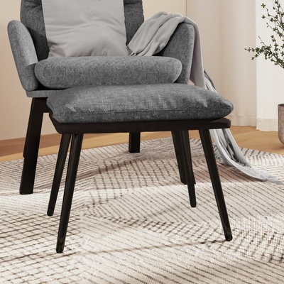 vidaXL Табуретка, светлосива, 45x29, 5x35 см, текстил и изкуствена кожа (341515)