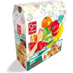 Hape Детски дъвен комплект за рязане Hape - Плодове (H3182)