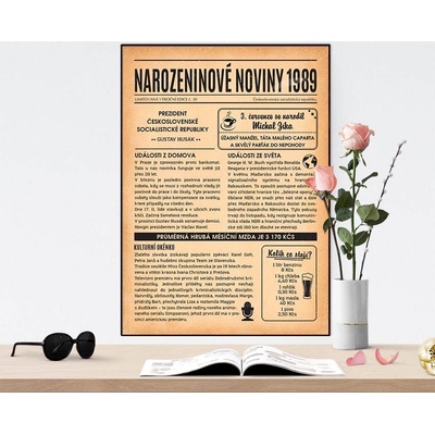 Narozeninové noviny 1989 - jednostranné