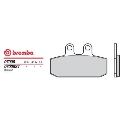 BREMBO brzdové dosky moto 07006
