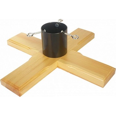 Kareš stojan na stromeček dřevěný 55 x 55 x 17 cm