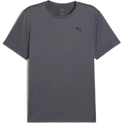 Puma M Tad Essentials Solid cat Tee sivé čierne