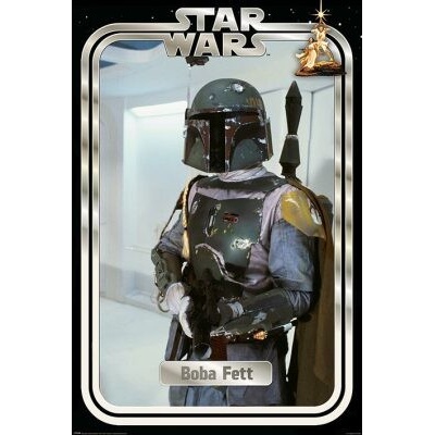 Plakát Star Wars - Boba Fett Retro Packaging