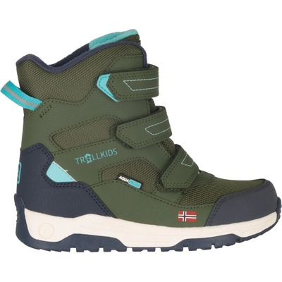 Trollkids Детски зимни ботуши Trollkids Kid's Lofoten Winter Boots XTS Winter boots - Dusky Olive / Mystic Blue - размер 37 (EU) (702-4706-0120)
