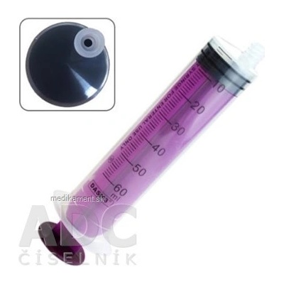 ENFit striekačka pre enterálnu výživu NOVÁ (pre objem 60 ml) excentrická, 1x1 ks