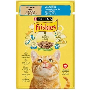  Котешка храна Friskies със сьомга 85гр
