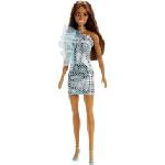 Barbie Mattel Barbie: Glitz Облекла - Кукла с тъмна кожа в светлосиня рокля (HJR95) (87534)