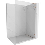 Mexen Lunar L душ стена Walk-in дясна 80 x 200 cm, прозрачна 8 мм, шлифована мед - 830L-080-000-65-00-P (830L-080-000-65-00-P)