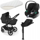 Cybex Eos Basic 3v1 Kombinovaný Rám Černý + Adaptéry + Autosedačka Aton B2 I-Size Moon Black 2023