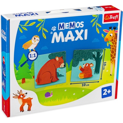 Trefl Настолна мемори игра Memos Maxi - Животинки родители и деца - Детска (2268)
