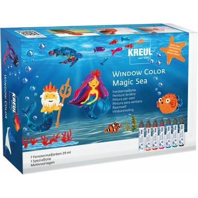 Kreul súprava farieb na okná Magic Sea