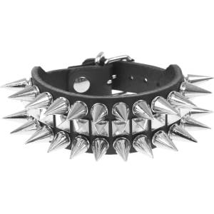 Leather & steel fashion гривна LEATHER & STEEL FASHION - Spikes and Pyramids - LSF1 163