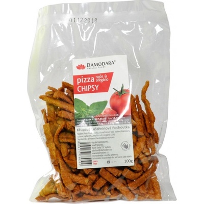 Damodara Hrachové chipsy pizza 100g