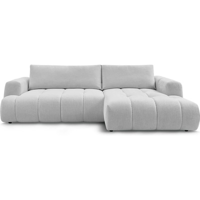 Bobochic Светлосив сгъваем/с място за съхранение ъглов диван (десен ъгъл) Fuji - Bobochic Paris (106511)