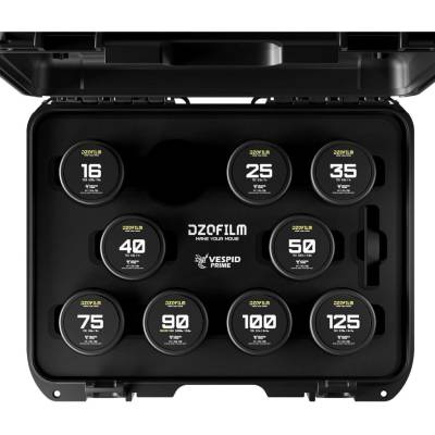 DZO Optics DZOFilm Vespid Prime sada 9 objektivů (PL, metrická, černý kufr)