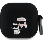 Karl lagerfeld Калъф за Apple Airpods 4, Karl Lagerfeld 3D Logo NFT Silicone Body Case, Черен (KLA4RUNKC)
