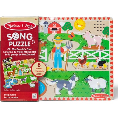 Melissa & Doug 50201 Фермата на Макдоналдс пъзел с песничка (738)