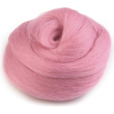 InBIO Vlna na plstění / ovčí rouno česané, 730340/27 20g, růžová