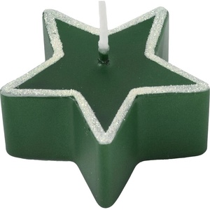 Unipar Комплект от 4 зелени свещи , време на горене 4 часа Star - Unipar (Star Green Star 60x30)