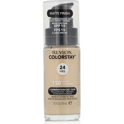 Revlon Colorstay Combination Oily Skin SPF15 Фон дьо тен за жени 30 ml нюанс 150 Buff - с помпичка