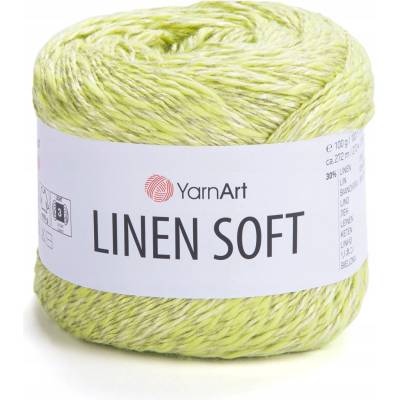 Priadza YarnArt Linen Soft / 100 g / ľanová viskóza bavlna / 7311 / limetka