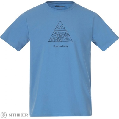 Bergans Graphic tričko pacific blue/dark shadow grey