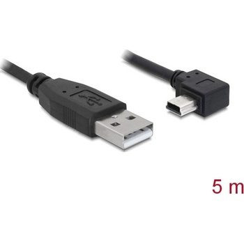 Delock 82684 USB, USB 2.0 USB-A zástrčka, USB Mini-B zástrčka, 5m, černý