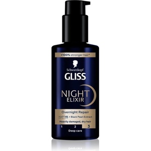Schwarzkopf Gliss Night Elixir еликсир без отмиване за увредена коса 100ml
