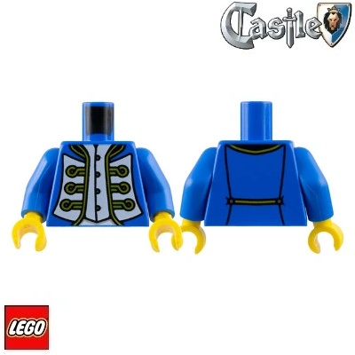 LEGO® 10320 Tělo potištěné Imperiální Voják, Guvernér Modré Torso Pirates