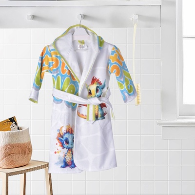 Png Панагюрище Детски халат за баня с принт динозаври
