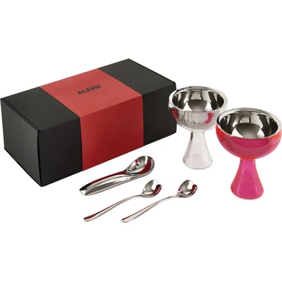 Alessi & Ice Cream Комплект аксесоари за сладоледени десерти в подаръчна кутия, 5 ел (MMI01SET)