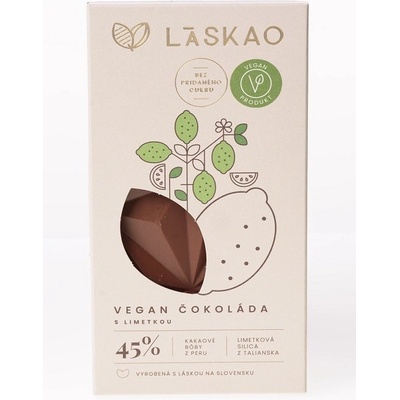 LÁSKAO Čokoláda mliečna s limetkou 75 g