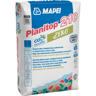 MAPEI Planitop 210 Zero jemnozrnná vyhladzovacia cementová malta 25 kg Šedá
