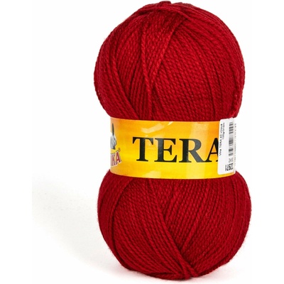 Pletací příze Vlnika TERA 40 vínová, klasická, 100g/310m