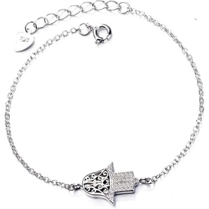 Silenti Jewelry Сребърна гривна "Хамса