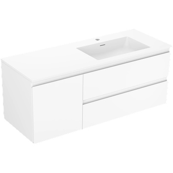 Mexen Orio шкаф за баня 120 см с мивка Otis дясна, 2S, 1D, бял мат - 91A13-12047-3-BBFFF01-W18P01 (91A13-12047-3-BBFFF01-W18P01)