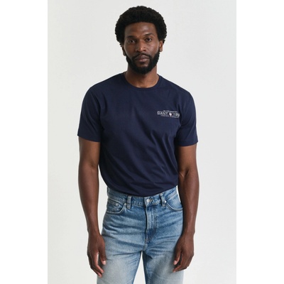 Gant Pocket graphic Tshirt Evening blue