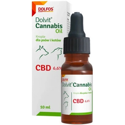 DOLFOS Cannabis Oil 10ml olej z CBD pro psy a kočky