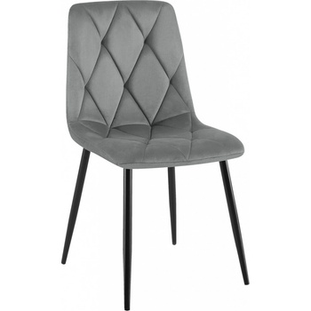 Design-Shop Clairton samet tmavě šedá