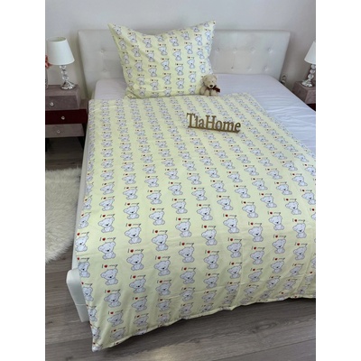 TiaHome Obliečky bavlna Bear love 70x90 140x200