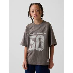 GAP Детска мрежеста oversize тениска GAP GAP | Kafyav | Момчешки | XS