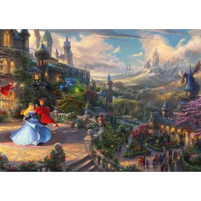 Schmidt Spiele - Puzzle Thomas Kinkade: Sleeping Beauty Dancing in the Enchanted Light - 1 000 piese