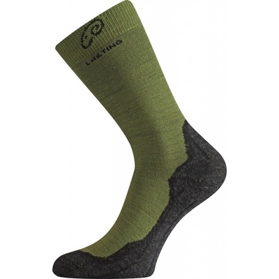 Lasting WHI merino trekingové ponožky zelená