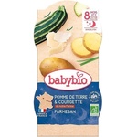 Babybio Био меню Babybio Лека нощ - Тиквички, картофи и пармезан, 8 м+, 2 х 200 g (3288131520889) - ozone